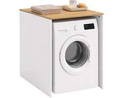 Wasmaschine kast - 88 x 68 x 60 cm- ombouw - wit-natuur