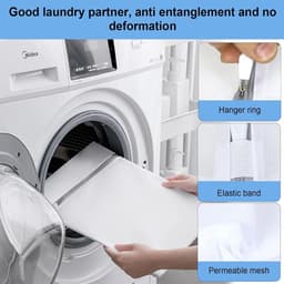 Set van 4 Herbruikbare Wasnetten met Rits voor Schoenen en Multifunctionele Waszakken voor de Wasmachine en Reizen — thumbnail 5