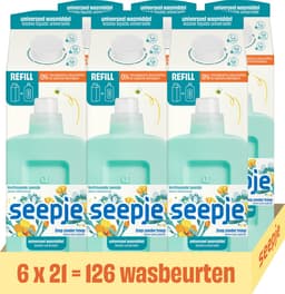 Seepje Wasmiddel Universeel Navulling - 126 wasbeurten - 6 x 945ML - Voordeelverpakking — thumbnail 1