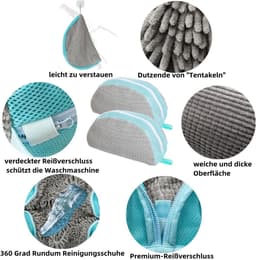 Set van 2 Waszakken voor Schoenen, Herbruikbare Schoenhoezen met Rits voor Sneakers, Tennis en Hardloopschoenen, Ideaal voor de Wasmachine — thumbnail 5