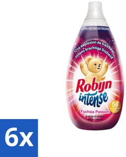 Robijn Intense - Wasverzachter - Intense Fuchsia Passion - 870ml - 58 Wasbeurten - Voordeelverpakking - 6 stuks — thumbnail 5