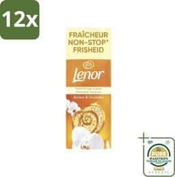 Lenor – Geurbooster – Amber & Orchidee – 12 Wasbeurten – 155 g - Voordeelverpakking - 12 stuks - Luxegeur - Orchidee — thumbnail 1