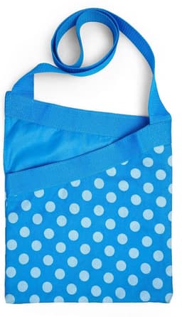 Knijperzak - Waslijn organizer - Wasknijpers opbergen - Waterdichte voering - Houdt 60 knijpers - Blauw polka dot — thumbnail 1