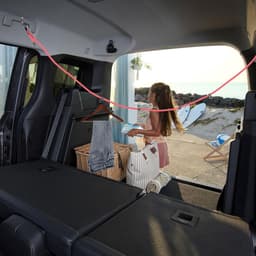 Waslijn Droogtouw - Reiswaslijn Camping - Kleding Drogen - Stevig Draagvermogen - 1.5 Meter - Rood — thumbnail 2
