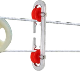 Waslijnrol - Waslijnspanner Katrol - Was ophangen - Voorkomt klitten - 18.5 cm - Aluminium — thumbnail 1