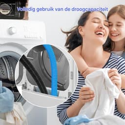 longziming -Trommelreiniger voor Wasdroger - Stofzuiger Opzetstuk met Flexibele Slang en Pluizenborstel - Wasdroger Ventilatiereiniger voor Pluizen en Stof - Voor Wasdroger, Wasmachine, Koelkast en Airco - 2 Delig — thumbnail 2