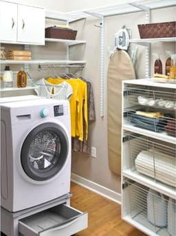 Wasmachine Verhoger - Droger Lift - Apparaat Verstellen - Met Uittrekbare Lade - 30 cm Hoog - Wit — thumbnail 5