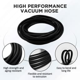 Dailygoods- Vacuümslang 6 meter - Hoge Temperatuur - Onderdrukslang - Siliconen Slang - Klemmen Ø 6-12 mm - ID 5mm, OD 10mm - Siliconenslang — thumbnail 3