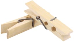 Dailygoods- Bamboe Haringen 500 Stuks - Kleine Houten Wasknijpers - Duurzaam - Compact - Winddicht - Hoogwaardig Materiaal — thumbnail 3