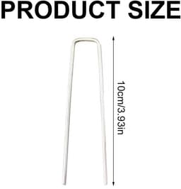 Dailygoods- Bevestiging Grondankers 20 Stuks - Robuust/roestvrij Staal - 10 cm Lang - Tuin/kunstgras - Eenvoudige Bevestiging - Duurzaam — thumbnail 4