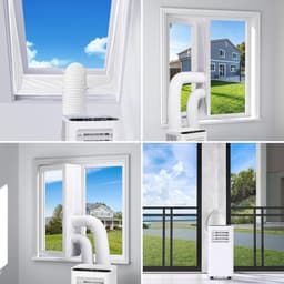 Flexibele airconditioningslang met een diameter van 150 mm, geschikt voor airconditioners, afzuigkappen, wasdrogers en luchtontvochtigers,Zwart 0,5 m — thumbnail 5