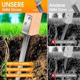 Grondankers voor schommels - 4x53 cm - 5 mm dik staal - waterdicht en roestvrij - ShopVlot — thumbnail 5