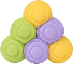 Set van 6 herbruikbare rubberen wasballen voor wasmachine en droger - Effectief en milieuvriendelijk - Verlaagt droogtijd — thumbnail 1