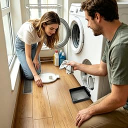 Lekbak wasmachine - Universele afvoerbak voor wasmachines met voorlader - Afvoerbak voor wasmachine - Lekbak voor Wasmachine en Vaatwasser - Opvangbak - Wasmachine opvangbak - afvoerbak - wateropvangbak voor kelder, woning, camper - Zwart — thumbnail 4