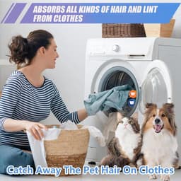 SnelShoppen - Dierenhaarverwijderaar Wasmachine, 8 Stuks Herbruikbare Pluisballen, Effectief Tegen Honden- en Kattenhaar, Vermindert Klitten en Droogt — thumbnail 4