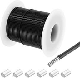 Staalkabel 40 m - 304 roestvrij staal - vinylgecoat - ideaal voor ophangen - m-winkel — thumbnail 1