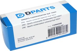 Dparts condensator 8 µF - universeel - 450V - universele aanloopcondensator - 8uf 450vac startcondensator — thumbnail 3