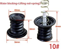 Wasmachine Afvoerplug - Waterstop Rubber - Reparatie Onderdelen - Duurzaam Rubber Materiaal - Standaard Maat - Zwart — thumbnail 2
