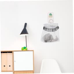 Wasmand Net - Waszak Ophangen - Wasknijpers Opbergen - Met Draaibare Haak - 24.50X22.00X0.10CM - Zoals Getoond — thumbnail 4