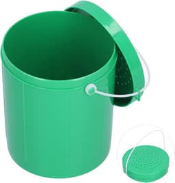 Visemmer met Handvat - Aasdoos - Levend aas bewaren - Ventilatieontwerp - 13x11x10 cm - Groen — thumbnail 2