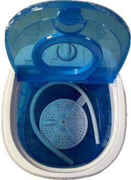 SP® Mini Wasmachine - Camping Wasmachine - Miniwasmachine met Centrifuge - Wit/Blauw - 32cm x 36cm x 37cm — thumbnail 4