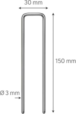 Omgoods - 50 Galvaniseerde Grondankers voor Tent en Tuin — thumbnail 3