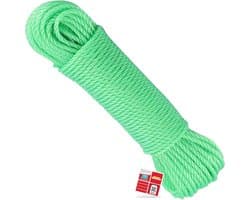 Waslijn Touw - Stevig Koord - Kleding Drogen - Weerbestendig Materiaal - 30 Meter - Blauw Rood