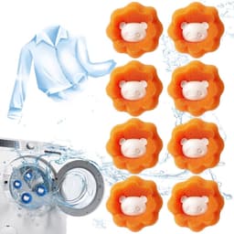 SnelShoppen - Haarvanger voor Wasmachine, 8 Herbruikbare Ballen, Effectieve Anti-Haar voor Honden- en Kattenharen, Zachte Spons voor Pluisjes en Huish — thumbnail 1