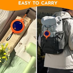 Draagbare Waslijn van 10m voor Camping en Reizen - Verstelbare Drooglijn met Handcrank en Hanger voor Kleding — thumbnail 4