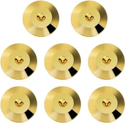 Antislip rubberen voetjes - set van 8 - zwart - geluidsdempend - universeel - zwarte voetjes voor luidsprekers, versterkers, CD/DVD-spelers, koffers, muziekinstrumenten en andere apparatuur. — thumbnail 1