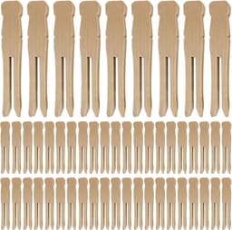 Houten Wasknijpers - Kleding Knijpers - Kleding Drogen - Milieuvriendelijk Alternatief - 65 cm - Natuurlijk Hout — thumbnail 5
