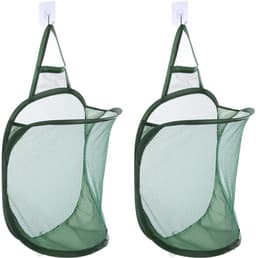 Dailygoods - 2 Stuks Hangende Waszakken van Mesh voor Vuile Kleding — thumbnail 1
