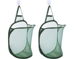 Dailygoods - 2 Stuks Hangende Waszakken van Mesh voor Vuile Kleding
