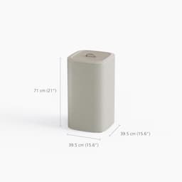 VALI® Wasmand - Wassorteerder - Wasbox - Beige - 40cm x 40cm x 71cm — thumbnail 2
