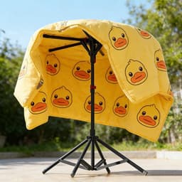 Droogrek - Wasrek - Kleding Drogen - Inklapbaar - 170 cm Hoog - Zwart — thumbnail 3