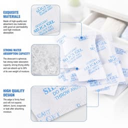 35 stuks silicagel zakjes, droogmiddel, vochtabsorberend, 10 g per zak, ter bescherming tegen corrosie en roest, geschikt voor elektronica, kleding, meubels, laden, schoenen en kasten — thumbnail 3