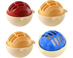 4 ballen voor wasmachine, ontharing van honden, katten, huisdieren, visvorm, klitten en geluidsreductie