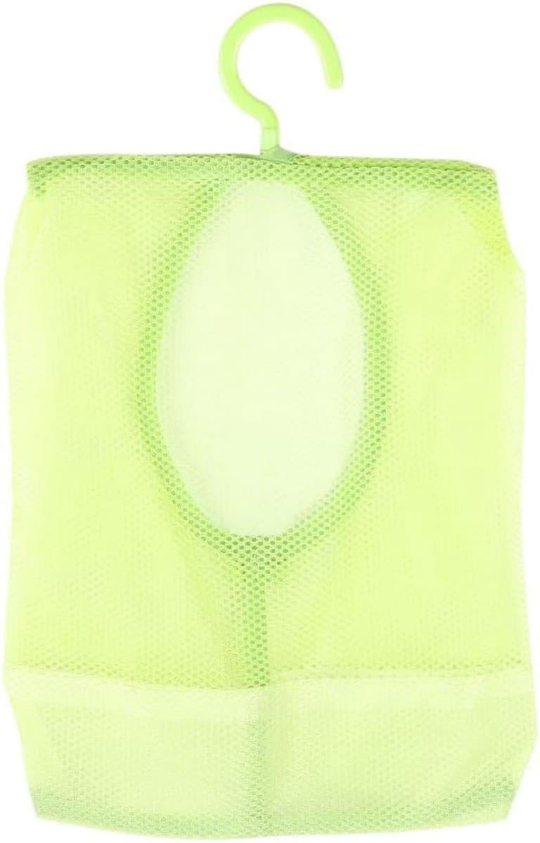 Waszak van Mesh, Multifunctionele Opbergtas van Mesh voor Ondergoed, Reistas met Ophanghaak voor Sokken, Kousen, Bh's en Ander Ondergoed de badkamer. (GREEN) — afbeelding 1