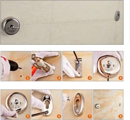 Intrekbare Waslijn - Droogrek Touw - Kleding Drogen - Roestvrij Staal - 2.8 Meter - Zilver — thumbnail 4