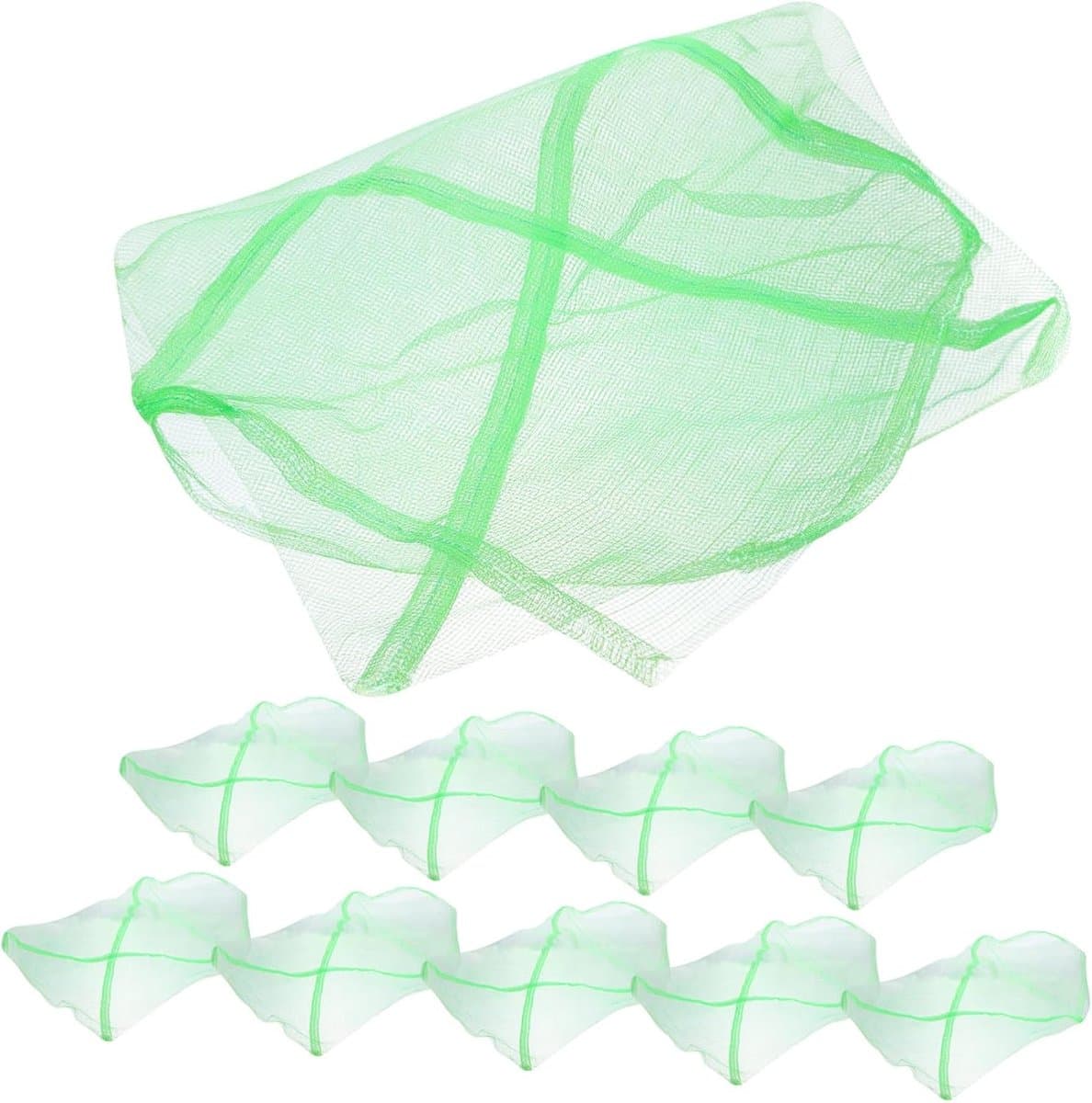 Opbergzakken Krabbenvoer - Visnetten Krabben - Vissen Buitenvangst - Sneldrogend Materiaal - 65x37cm - Groen — afbeelding 1