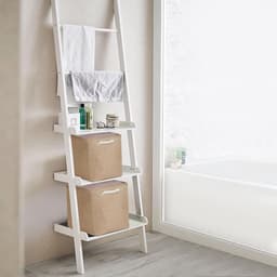 4 stuks opvouwbare opbergdozen – 33x33x33 cm, geschikt voor Kallax, kleding, speelgoed (khaki) — thumbnail 3