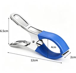 6 stuks - Afdekclip voor zwembad - Clip voor het drogen van dekens - Clips met beschermfolie - Zeilclips - 6,5 cm x 12 cm - Blauw - Clips voor zwembaden op de grond - Onmisbare zwembadbenodigdheden — thumbnail 2