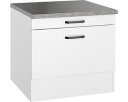 Optifit MUBO wasmachine onderkast wit met lades