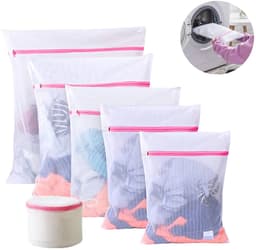 Wasnet en waszak Geschikt voor ritssluiting (6-delige set) Geschikt voor het opbergen van bh's, ondergoed, sokken en babykleding. — thumbnail 2