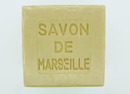 Witte Marseillezeep (Savon de Marseille) - 400 gram (zonder palmolie en plasticvrij verpakt) - Marseille zeep blank voor de hand- en machinewas - vegan - dierproefvrij - zonder chemische toevoegingen — thumbnail 1