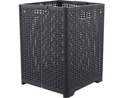 Online Europe, 2 opvouwbare Wasmand, 42L, Grijs,  33 x 33 x 44cm