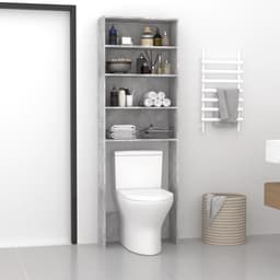 Wasmachine ombouw - Kast - Opbouwmeubel - Verhoger - Wasmachine meubel - Opbergkast - Hout - Betongrijs — thumbnail 2