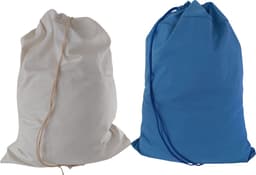 Bluvardi katoenen waszakken set van 2 stuks - XXL -natural cotton - indigo — thumbnail 1