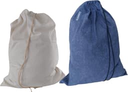 Bluvardi katoenen waszakken set van 2 stuks - XXL -marine blue-natural cotton — thumbnail 1