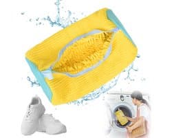 Waszak - Wasnet Voor Schoenen - Herbruikbaar - Waszak Voor Schoenen - Schoenen Waszak - 39 x 19 Cm - Netje Anti-Vervorming - Delicaat Wasgoed - Schoen Wassen - Schoenenwaszak - Wasgoed - Wasmachine - Schoenen / Sneakers - Met Rits En Hangende Ring — afbeelding 1